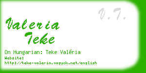 valeria teke business card